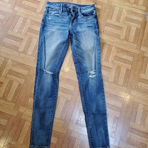 American Eagle size 0 high rise stretchy denim